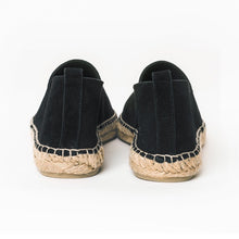 Load image into Gallery viewer, handgjorda svarta mocka espadriller