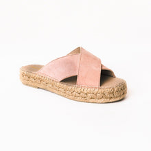 Ladda upp bild till gallerivisning, Rosa handgjorda espadriller sandaler slides  från from astrid with 
