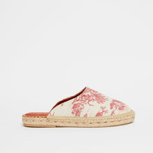 Ladda upp bild till gallerivisning, Espadrille tofflor i toile de Jouy
