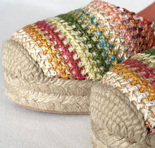 Ladda upp bild till gallerivisning, Raffia kilklacksespadriller
