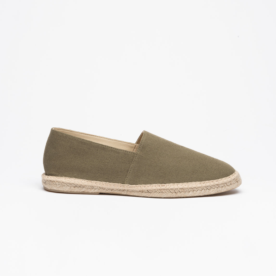 Army green espadrilles