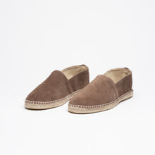 Ladda upp bild till gallerivisning, Bruna mocka espadriller - herr
