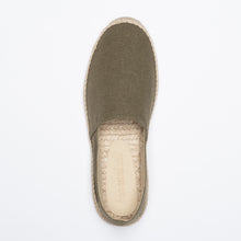 Load image into Gallery viewer, Army green espadrilles - Men's
